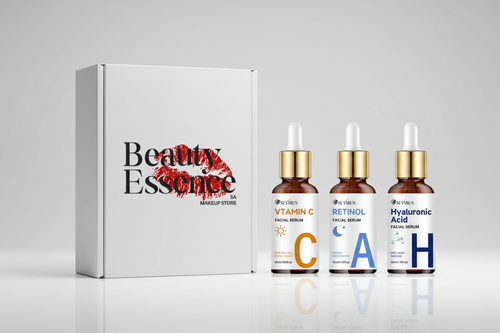 Beauty Essence Box with 3 Serum Bottles